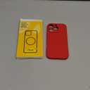 Ktele Magnetic for iPhone 16 Pro Case [Compatible with Magsafe] [Premium Silicone Satin-Smooth Touch] Slim Shockproof Anti-Scratch Microfiber Lining Case, 6.3 inch, Red