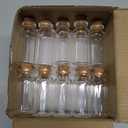 Axe Sickle 20 mL Cork Stopper Glass Bottles Mini Transparent Glass Bottles 36 Pcs.