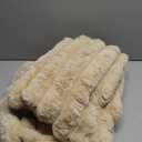 Heated Throw Blanket, Faux Fur Cozy Heating Blanket with Overheat Protection, 1/2/4/6/8 Hours Auto-Off 10 Heat Level, Machine Washable (50x60 Inches, Beige)