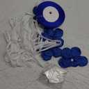 6 Set Graduation Candy Lei Making Kit, Class of 2025 Candy Lei Tubing Kit Mesh Bag Flower Chiffon Ribbon Graduation Cutouts for Party Gifts 2025 Party Supplies(Blue)