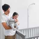 Didalo Floor Stand for Nanit Pro Baby Monitor, Gooseneck Swivel Holder Mount with Adjustable Height and Stable Base,Without Tools or Wall Damage(Camera not Included)