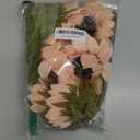 Hollyone Large Silk Pink Sunflowers Artificial Flowers 26" Long Stem Artificial Sunflower 6 Pcs Tall Fake Sun Flowers Vintage Faux Sunflowers Bulk with Stem for Home Wedding Birthday Party Decor