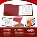 11x17 Binder, 10 Pack Heavy Duty Pressboard Report Cover - Performore