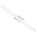 uxcell Blind Wand Replacement,2Pcs 18" Long Plastic Blind Tilt Wand with Hole, Vertical Blind Rod Stick for Window Blind Stick Wand Opener (Transparent)