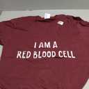 I Am a Red Blood Cell Funny Halloween Costume Nerdy Science T-Shirt (Adult Small)