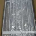 Hanging Towel Racks for Bathroom No Drill - Over The Door 6-Tier Bath Towel Storage Organizer for Small Bathrooms - Back Door Large Tiered Towel Holder Hanger for Rolled Towels RV Camper White