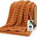Bedsure GentleSoft Orange Twin XL Blanket for Bed - Cozy Soft Fall Blankets for Women, Cute Small Fleece Throws for Girls, Birthday Gifts for Women, 66x90 Inches