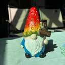Etlemonde Strawberry Gnome Garden Decor Statue Cute Outdoor Statue Ideal Gnome Decoration Gift for Gardens, Patios, and Lawns