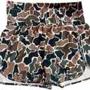 RICHTRUE Camo Boxer Shorts Women Cute Graphic Y2k Shorts Colorful Summer Bottoms 2025 Trendy (M)