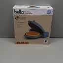 bella Flip-n-Store Waffle Maker, EverGood Ceramic Nonstick Coating, Fits-anywhere Kitchenware, Power Indicator Light & Touch Handle, 7 Wide & 1" Deep Plates, 1000 Watt, Surf