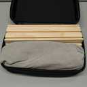 2-6 Players Rummy Game Gifts, Easter Gifts/Easter Basket Stuffers for Adults, Rummy Game W/ 6 Wooden Racks, 160 Melamine Tiles, Drawstring Bag, Portable Case, Family Games for Adults & Kids Age 8+