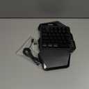 RedThunder Wireless One-Handed Gaming Keyboard, 2.4Ghz RGB Backlit Mini Gaming Keypad, Rechargeable 2000mAh Battery for PC Gamer