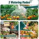 Watering Can for Indoor & Outdoor Plants, Plant Watering Can with Stainless Steel Shower Head, 1 Gallon Plastic Watering Can for Garden, Flowers, Vegetable, Greenhouse (Dark Green, 1 Gallon)