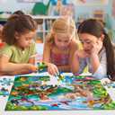 Puzzles for Kids Ages 4-8  2 x 60 Pieces Puzzles for Kids Ages 3-5 6-8  Toy for Learning Ocean & Forest Animals  Educational Toys for Boy and Girl (2 Packs)