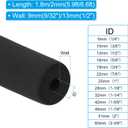 PATIKIL 7/8"(22mm) ID x 6Ft x 0.35" Pipe Insulation Foam Tube, Pipe Cover Wrap Roll Bar Padding Tubing for Handle Grip HVAC Outdoor Air Conditioner Units