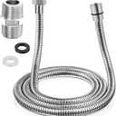 Dreyoo 1 Pack 39 Inch Shower Hose with Shower Extension Connector