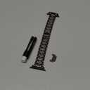 Mosonio Compatible with Apple Watch Band 38mm 40mm 41mm 42mm 44mm 45mm 46mm 49mm with 2 Pack Case Women, Jewelry Replacement Metal Bands Strap with Bling PC Protective Case for iWatch Ultra SE Series 11/10/9/8/7/6/5/4/3/2/1 (Black)