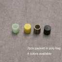 Bakelite Pool Cue Ferrule Billiard Cue Stick Ferrules 2Pcs (brown)