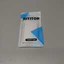 NITITOP Compatible with iPhone 11 Case Cute Clear Bowknot Pattern for Women Girl Bow Ribbon White Frame Design Shockproof Protective Girly Phone Cover - White Bow