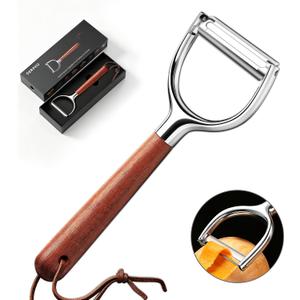 Vegetable Peeler, Stainless Steel Serrated Blade for Kitchen