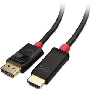 Cable Matters Unidirectional 4K DisplayPort to HDMI Cable - 6ft, Gold-Plated DP to HDMI Cable, Display Port to HDTV/Monitor/Projector Conversion Cord