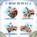 Junkin 23 Pcs Large Slide Puzzle Game Brain Teaser Sliding Puzzle for Adult, 16 pieces