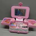 60 in 1 Kids Makeup Kit, with 3-Color Led Makeup Mirror Real Washable Kids Makeup Sets for Girls 5-8, Perfect Girl Birthday Gift, Age 3+