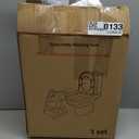 Primlect Potty Training Seat, 2-in-1 Toddler Toilet Seat with Step Stool, Ultra-Stable Potty Chair Attachment, Adjustable Seat and Step Ladder, Non-Slip Design, Splash Guard for Boys and Girls(Grey)