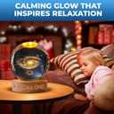 3D Galaxy Lamp Night Light 2.4 in. USB Sphere Light Crystal Ball Wooden Base Cool Lamps for Bedroom Teen Girl Gifts Trendy Stuff Kids Night Light Globe Light Elegant Design Home Decor (Galaxy)