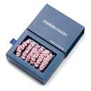 Fishers Finery 25 Momme Pure Mulberry Silk Skinny Scrunchies | Hair Tie Set for Thin Hair (Pink- 6 Pk)