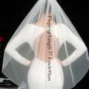 Pearl Fingertip Length Wedding Bridal Veil with Comb for Bride (White)