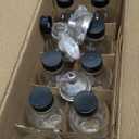 10 Pack, 4 oz Small Clear Glass Bottles w/Lids & 3 Stainless Steel Funnel - 120ml Boston Round Sample Bottle for Potion, Juice, Ginger Shot, Wellness, Oils, Whiskey, Liquids - Leakproof Travel Bottle