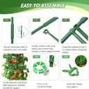 6 Pack Tomato Cage for Garden & Pots, Rust-Resistant Tomato Stakes Plant Cage Trellis Support for Climbing Vegetables Plants Flowers - 48 Inch