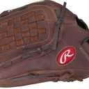 Rawlings | Player Preferred Adult Ball Glove | Baseball/Slowpitch Softball | Multiple Styles (12.5" | Utility, Basket Web | Brown)