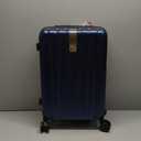 Hanke 20 Inch Expandable Carry on Luggage 22x14x9 Airline Approved Lightweight PC Hard Shell Suitcases with Wheels Travel Luggage Rolling Suitcase Travel Luggage Bag for Weekender(Dark Blue)