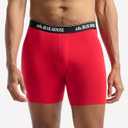 Little Blue House mens Funny Boxer Briefs (Red, S)