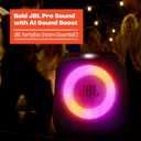 JBL PartyBox Encore Essential 2 - Portable Battery-Powered Party Speaker with AI Sound Boost, Up to 15 Hours of Play time, IPX4 Splash Proof, and Multi-Speaker Connection by Auracast (Black)