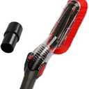 Flexible Soft Vacuum Accessories and Attachments Dusting Brush 35mm-32mm Adapter Perfect for Cleaning Furniture & Ceiling Vacuum Cleaner Attachments for 1-1/4'' or 1-3/8'' Standard Hose