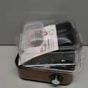 Annie & Mia Design Stainless Steel Electric Rapid Egg Cooker, 8 Egg Capacity 500W, Soft/Medium/Hard Boiled Egg Boiler Poacher Steamer Omelet Maker, Knob Auto Shut-Off, with Recipe Guide Book (Gold)