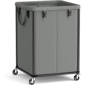 SONGMICS Laundry Basket with Wheels, Removable Liner Bag, 45 Gallon (170 L), 170L-Rectangular