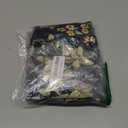 SHElifestyle Black Floral Boho Curtains, Vintage Retro Wildflower Window Treatments for Living Room Watercolor Colorful Leaves England Gardern Window Drapes for Woman Bedroom Kitchen 42x45in