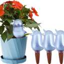 4 Pack Self Watering Spikes, Indoor Plant Watering Globes, Bird Shape Automatic Irrigation Spikes,Plant Watering DevicesBlue