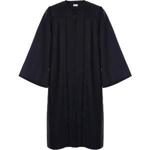 Newrara Unisex Premium Matte Graduation Gown Only (Large 51(5'6"-5'8"), Black)