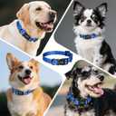 2 x Kazazoo Dog Collar Cute and Soft Nylon Puppy Collar for Boy and Girl, Adjustable Dog Collars for Small Medium Dogs, Blue Sky-S