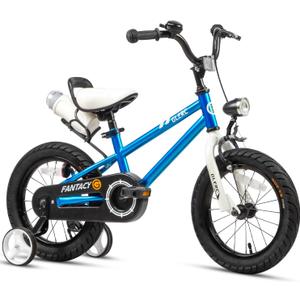 Glerc Fantacy Kids Bike, 12-20 Inch Children Bicycle for 2-13 Years Old Boys Girls, Kids Bicycle with Water Bottle Holder & Headlight & Training Wheels, Multiple Colors (Blue)