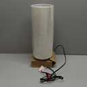 3 Way Dimmable Touch Control Table Lamp, Bedside Table Lamp with Dark Brown Base, Modern Nightstand Lamp with Beige Shade, Simple Night Light for Bedroom Living Room Home Office, 9W LED Bulb Included