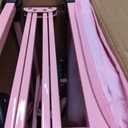 29.3" Collapsible Wagon Cart, 150L Heavy Duty Folding Utility Wagon with Wheels, 260 lbs Load, Portable Rolling Cart for Garden, Shopping, Sports, Camping, Pink