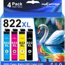 822XL Ink Cartridges Combo Pack Remanufactured Replacement for Epson 822XL Ink Cartridges for 822XL Printer Ink Epson use with WF-3820 Workforce Pro WF-4820 WF-3820 WF-4820 822 (Packaging May Vary)