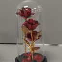 Mothers Day Glass Rose Gifts for Mom Women, Rose Flower Birthday Gifts for Women Mom Wife Girlfriend, Light Up Rose in A Glass Dome, Rose Gifts for Valentines, Mothers Day, Womens Day (Red)