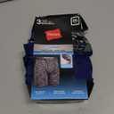 Hanes Mens Total Support Pouch Boxer Briefs, X-Temp Cooling, Moisture-Wicking Underwear, Regular, Long-leg and Trunk, 3-Pack (Blue/Grey/Black)